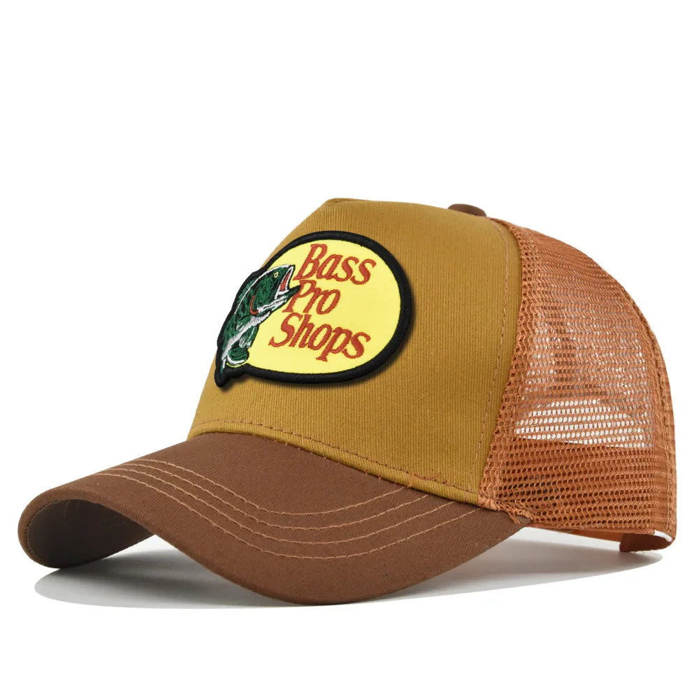 Bass Football Baseball Caps