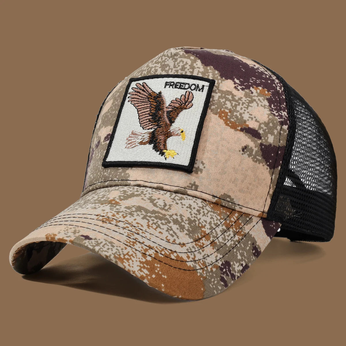 Unisex Baseball Cap With Eagle Embroidery & Applique