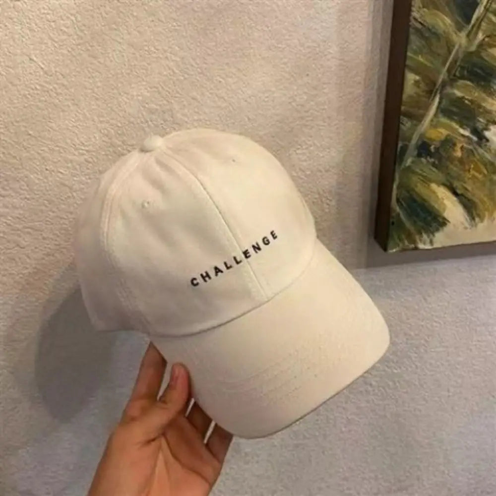 Casual Unisex Hip Hop Letter Embroidery CHALLENGE Baseball Caps