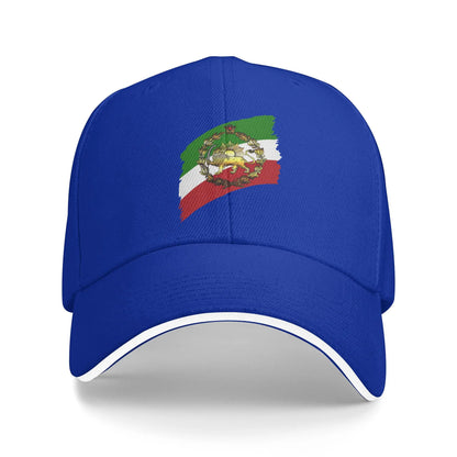 Iran Pahlavs Flag With Lion And Crown Sun Baseball Cap For Men Women