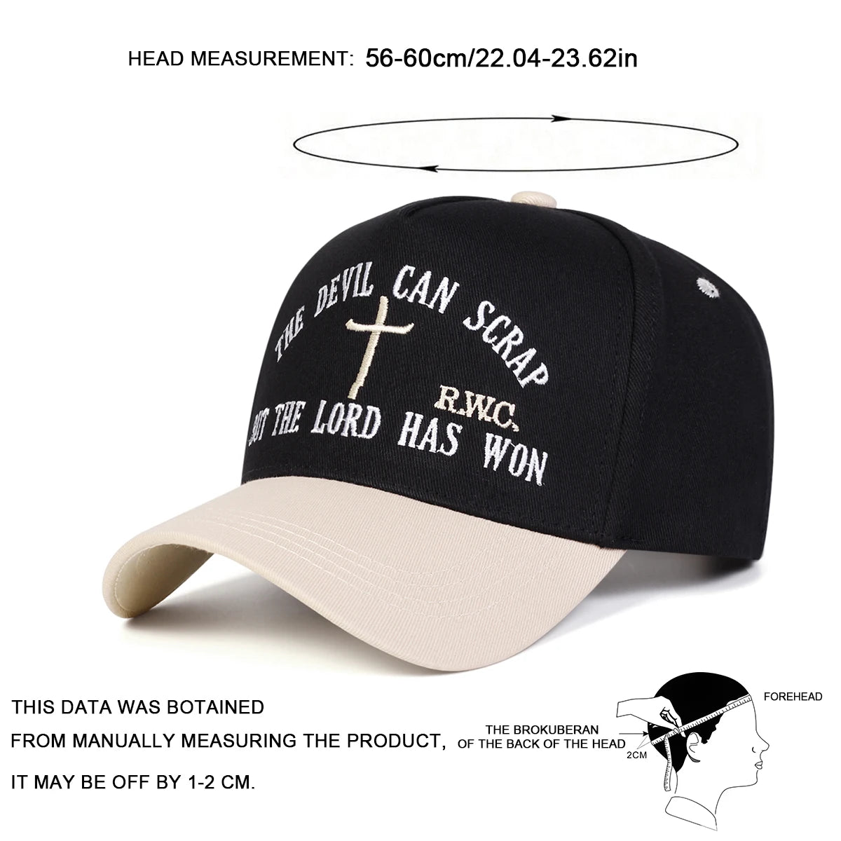 Unisex BUT THE LORD HAS WON Embroidery Baseball Caps Spring Autumn