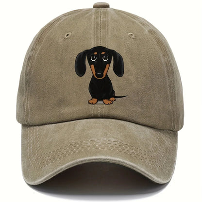 Unisex Dog Embroidery Baseball Cap