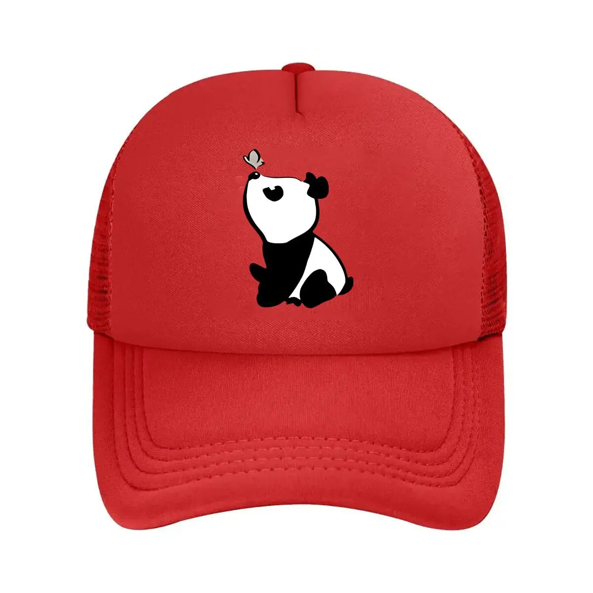 Cute Panda Print with Cute Panda & Heart Baseball Cap