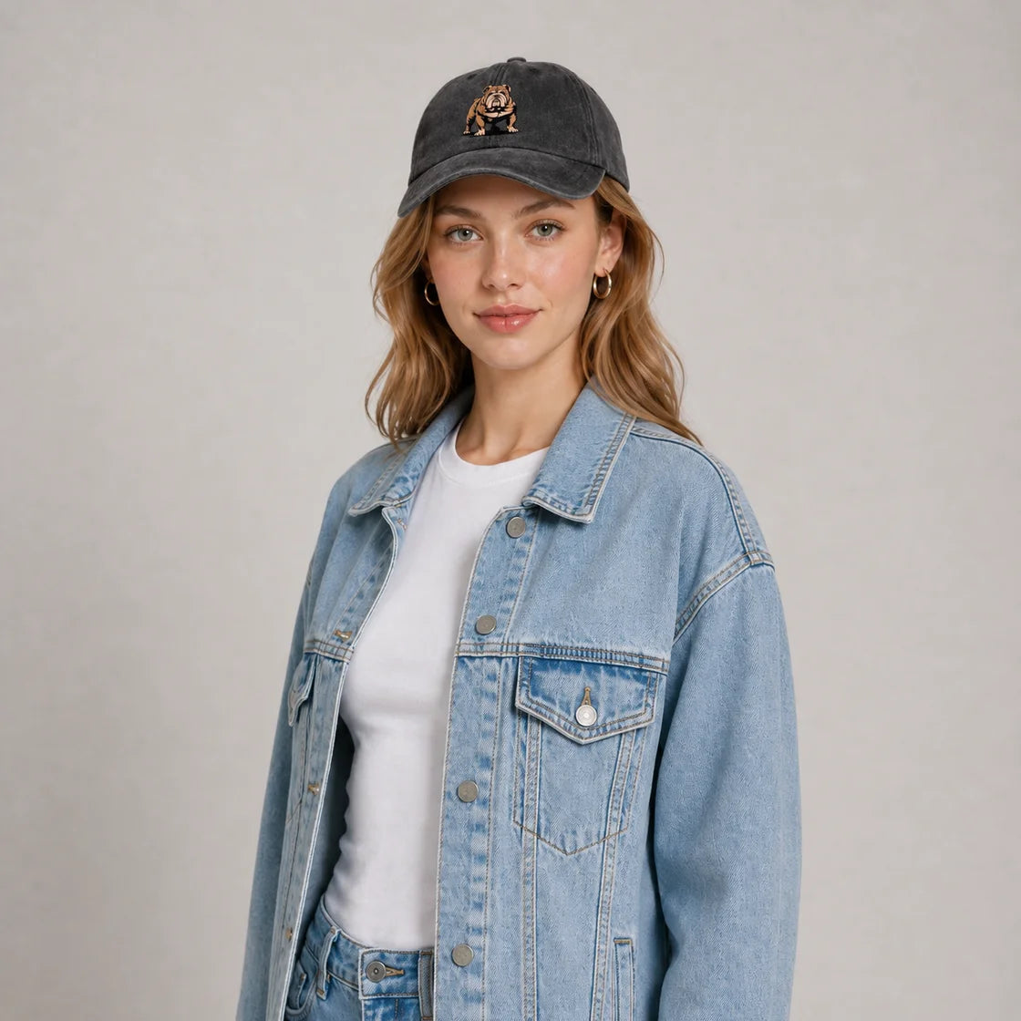 Vintage Quote Graphic Washed Baseball Cap