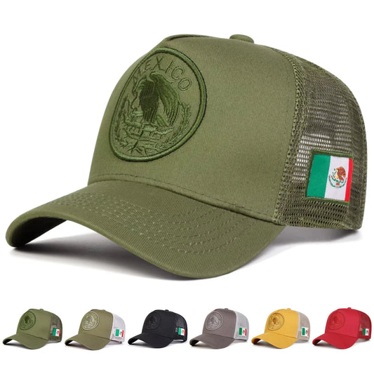 Unisex Mexican Flag Embroidery Baseball Caps
