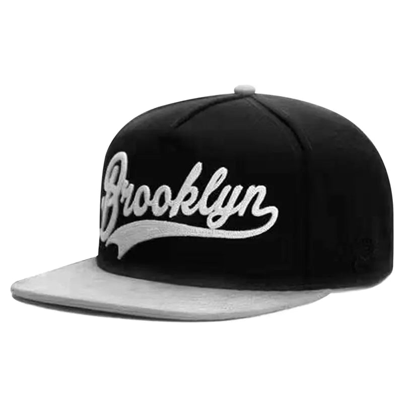 Unisex Brooklyn Embroidery Hip-hop Hats Adjustable Snapback Caps