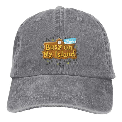 Animal Crossing Pocket Camp Busy On My Island Baseball Caps