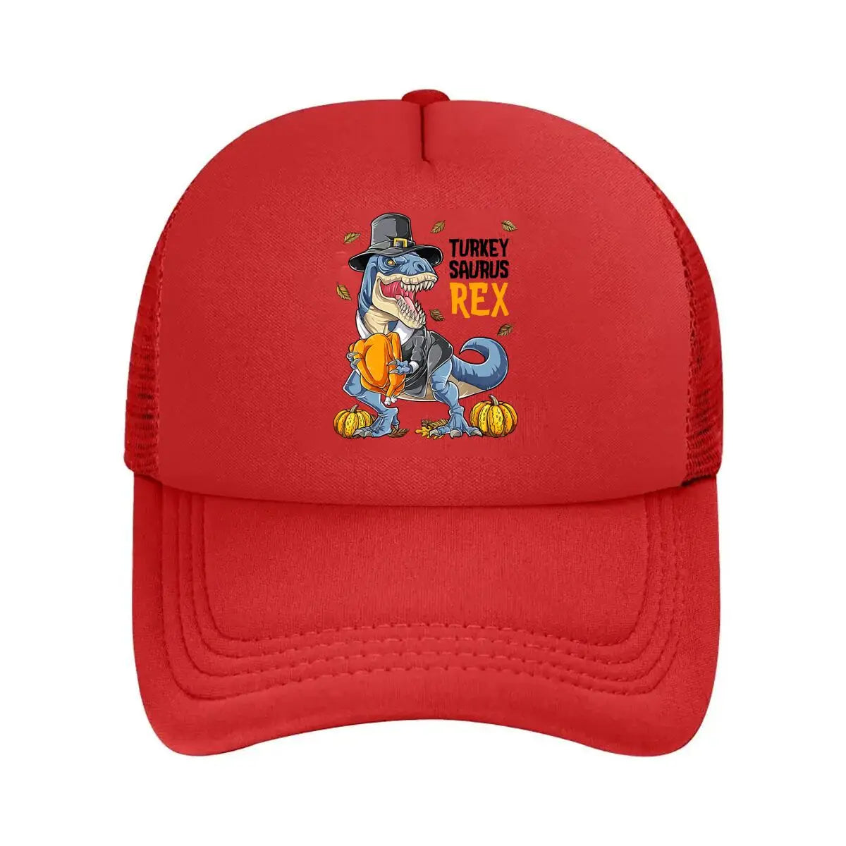 Turkey Saurus Rex Thanksgiving 2026 Mesh Baseball Cap