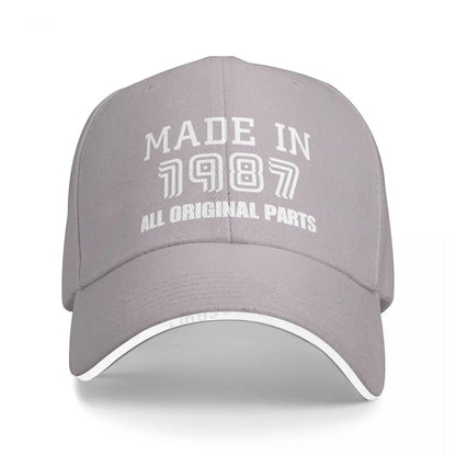 Made In 1987 Baseball Caps Adjustable Unisex