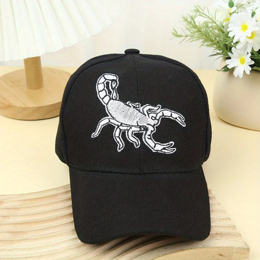 Scorpion Embroidery Korean Style Fashion Baseball Cap