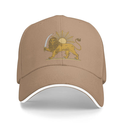 Lion and Sun Persian Emblem Make Iran Great Again Cap For Men Women