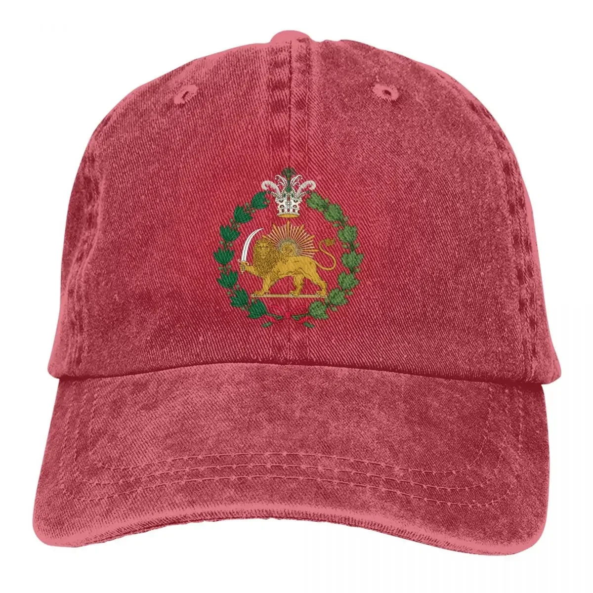 National Flag Hat Peaked Men Women's Cowboy Cap Shir O Khorshid Lion Iran Lion Sun Symbol Baseball Caps