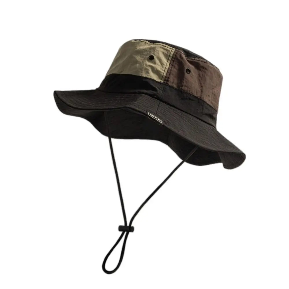 Sun Protection Wide Brim Bucket Hat Quick-dry Summer Man Women