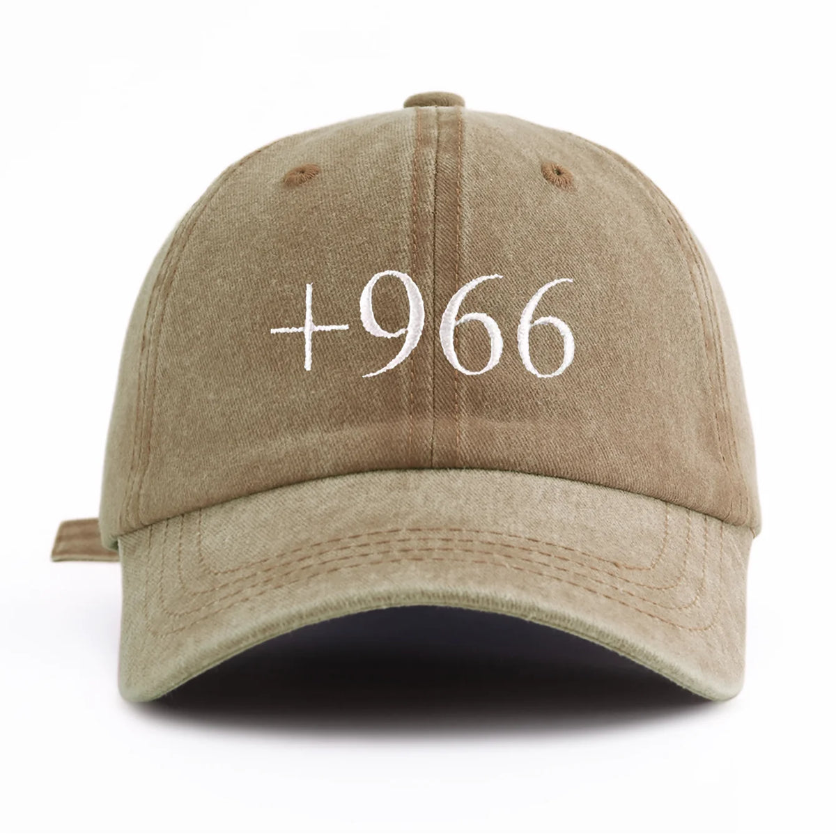 +966 Embroidery Washed Baseball Cap