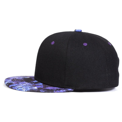 Unisex Purple Starry Sky Printing Hip-hop Hats Fashion Outdoor