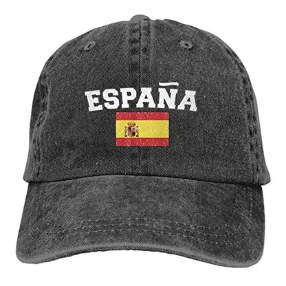 Espana Flag of Spain Spanish Denim Hats Baseball Caps