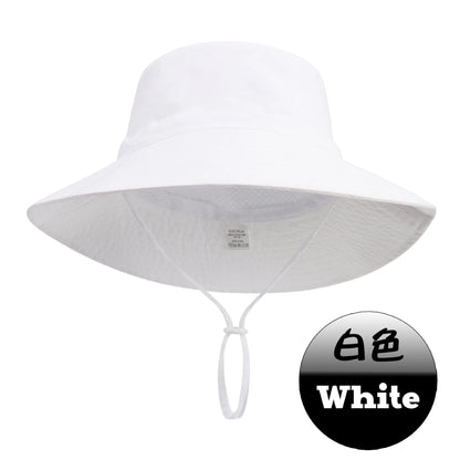 Summer Big Brim For Child Soft Breathable For Boys And Girls Outdoor Bucket Hat
