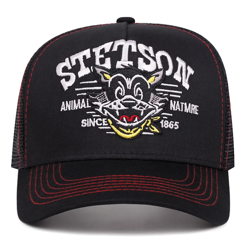 2025 Cartoon New Baseball Hat STETSON Cartoon Cat Truck Hat Daily Leisure Commuting