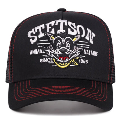 2025 Cartoon New Baseball Hat STETSON Cartoon Cat Truck Hat Daily Leisure Commuting