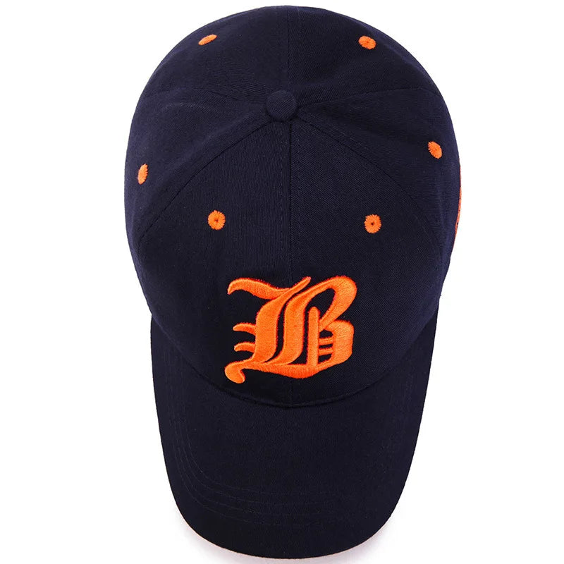 Men Women's Baseball Cap Summer Cotton Hat Embroidery Snapback Hip-Hop Cap