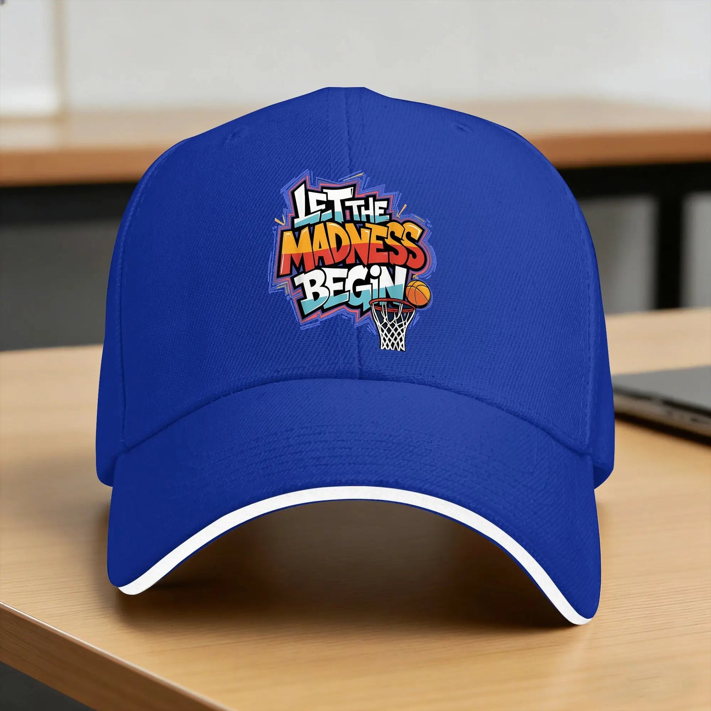 Mad March Begin Basketball Graffiti Squad Tournament Baseball Cap