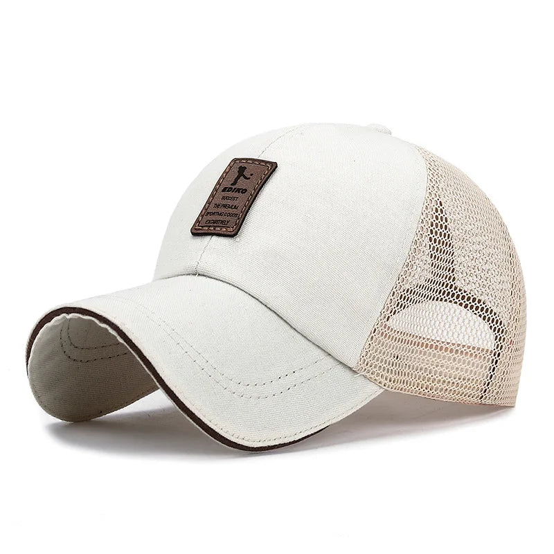 Visor Net Cap Summer Baseball Cap Mesh Men Women
