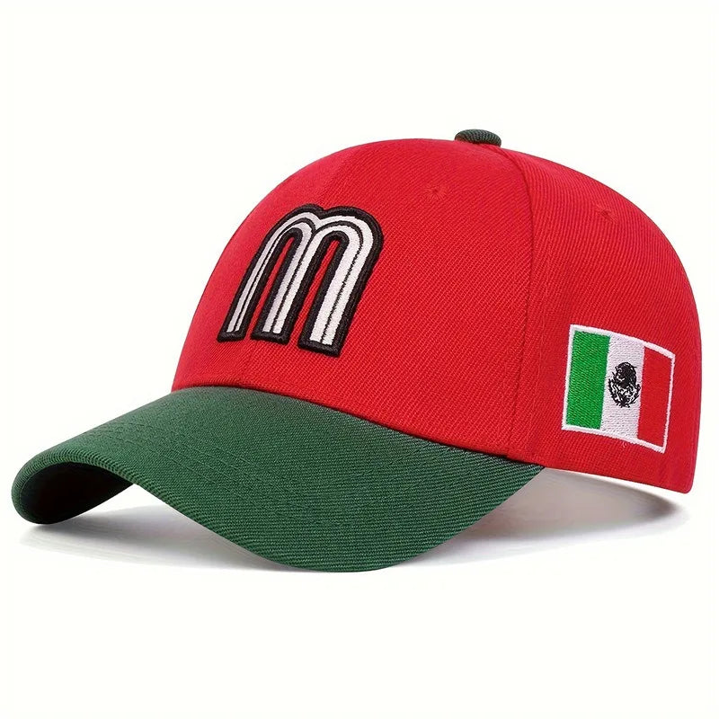 Baseball Hat Mexican Sports Hat Adjustable For Men And Women