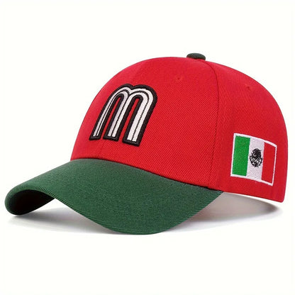 Baseball Hat Mexican Sports Hat Adjustable For Men And Women