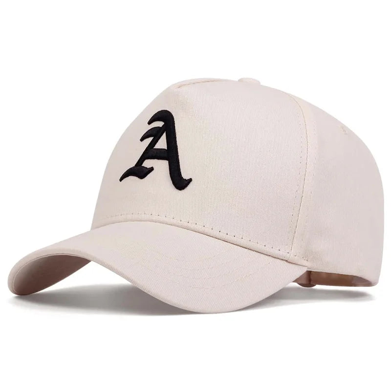 Summer Men Baseball Cap Letter A Embroidery