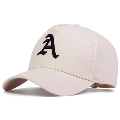 Summer Men Baseball Cap Letter A Embroidery