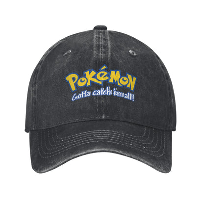 Pokemon Logo Cap Pikachu Funny Baseball Cap
