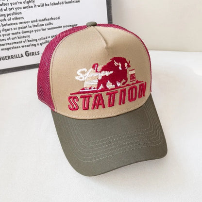 American Retro Baseball Cap Mesh Breathable UPF50+