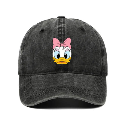 Unisex Vintage Washed Donald Daisy Print Baseball Cap For Men Women