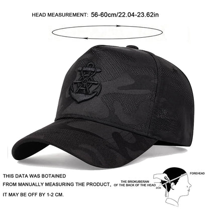 Unisex Anchor Embroidery Baseball Net Caps