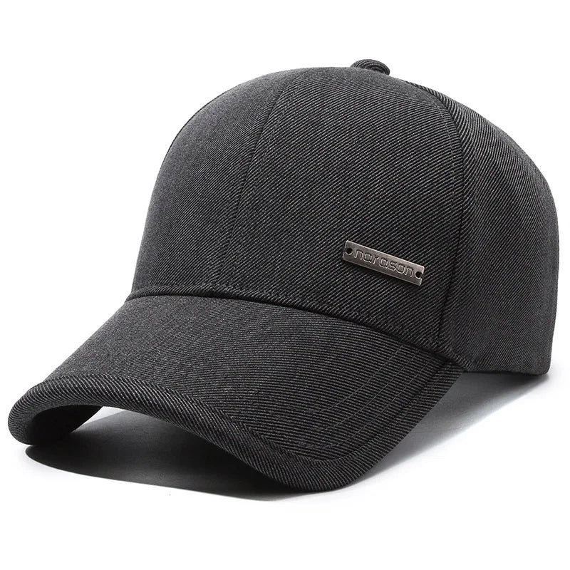 New Black Baseball Caps For Men Women Sunhat Solid Letter Sunscreen Cap