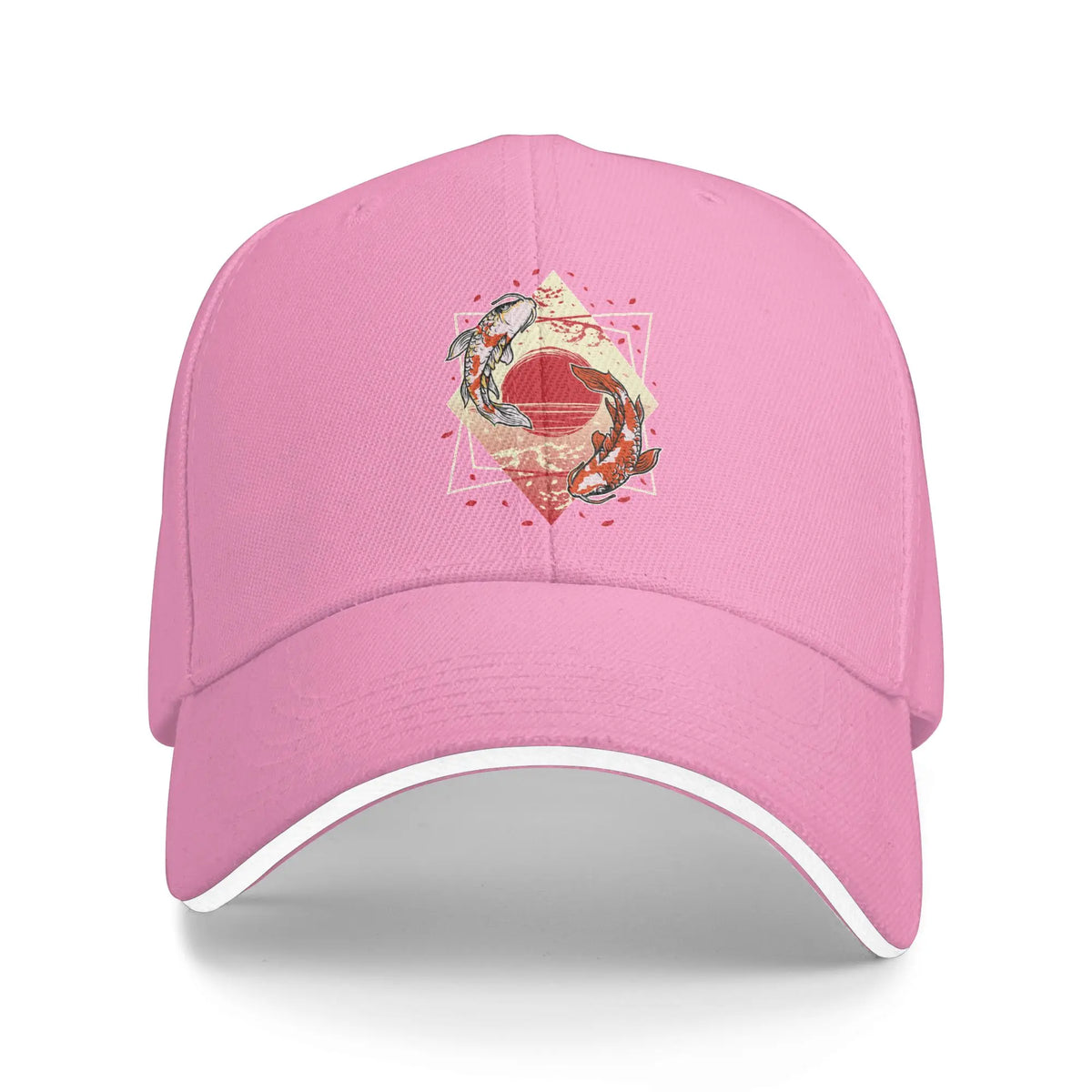 Japanese Koi Fish Sakura Baseball Cap