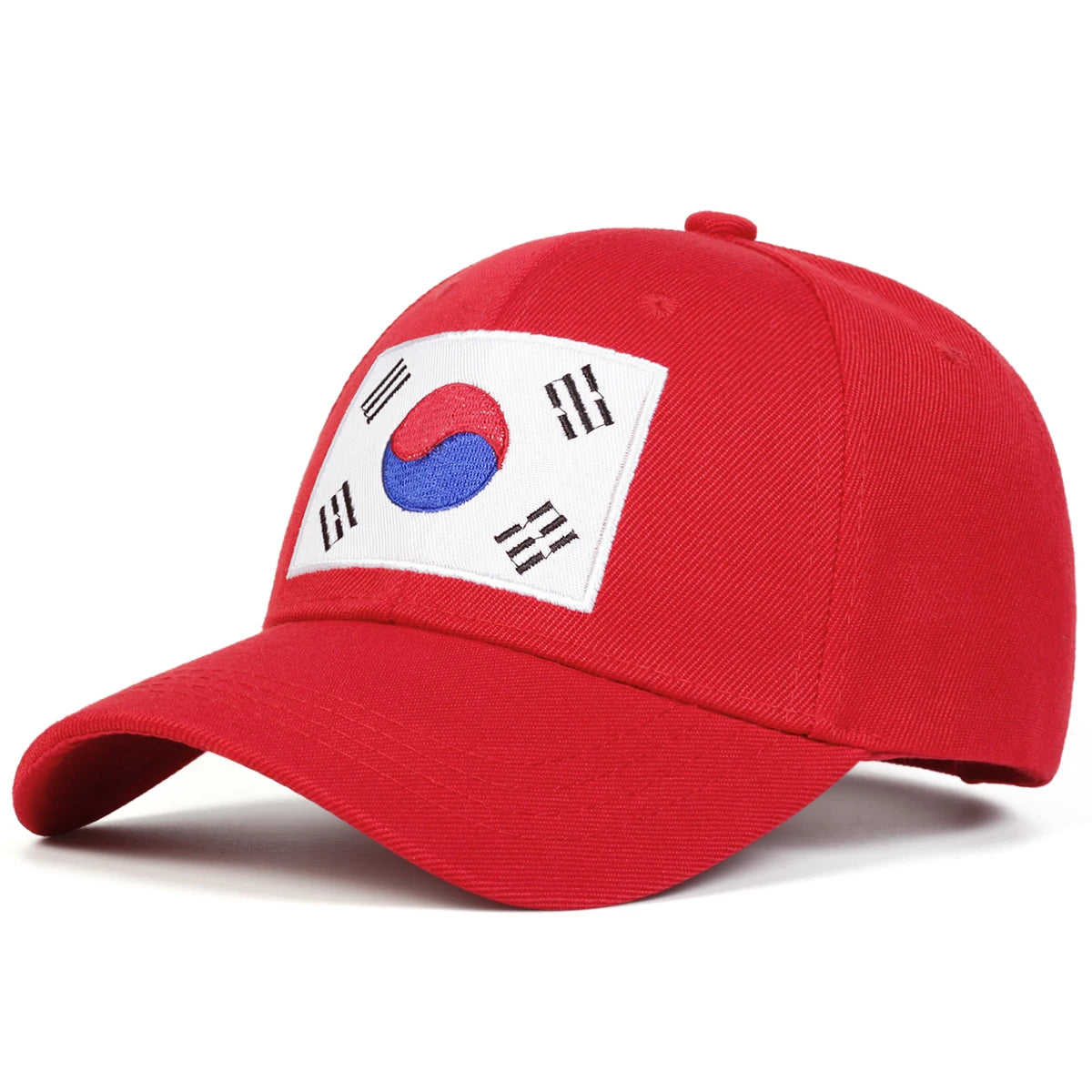 Unisex Korean Flag Embroidery Baseball Caps Spring Autumn Outdoor