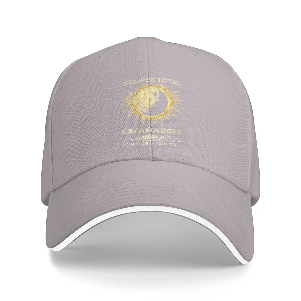 Spain Total Solar Eclipse 2026 Totality Sandwich Baseball Cap