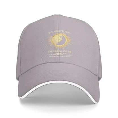 Spain Total Solar Eclipse 2026 Totality Sandwich Baseball Cap