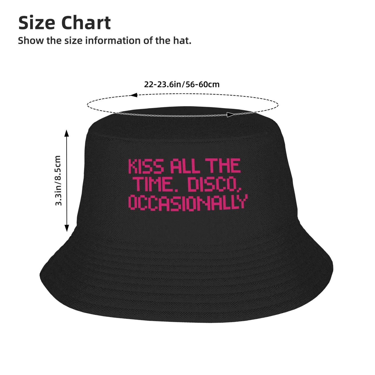 Men Women Kiss All the Time Bucket Hat