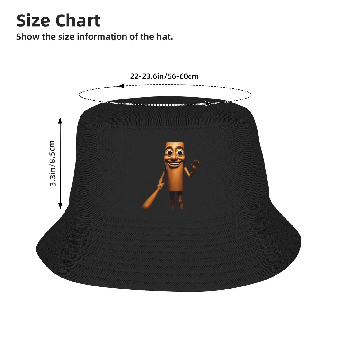 Trendy TUNG SAHUR Italian Brainrot Bucket Hats