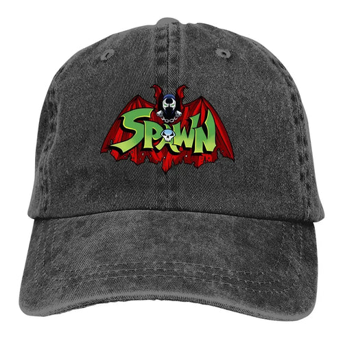 Washed Men's Baseball Cap Spawn-Bat Trucker Dad Hat Spawn Comic Golf Hats