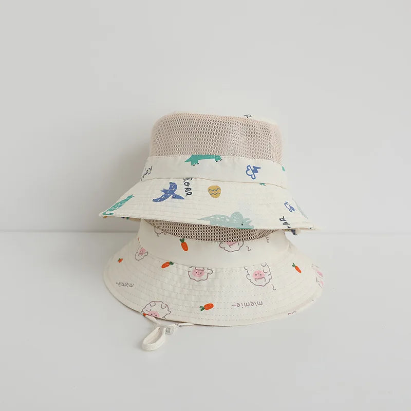 Soft Mesh Children Bucket Hat New Summer Baby Boy Girl