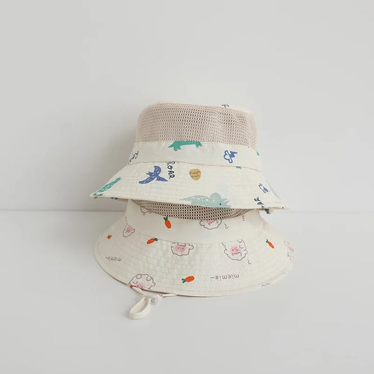 Soft Mesh Children Bucket Hat New Summer Baby Boy Girl