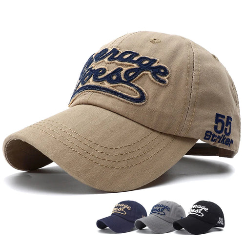 Letter Embroidered Cotton Baseball Cap