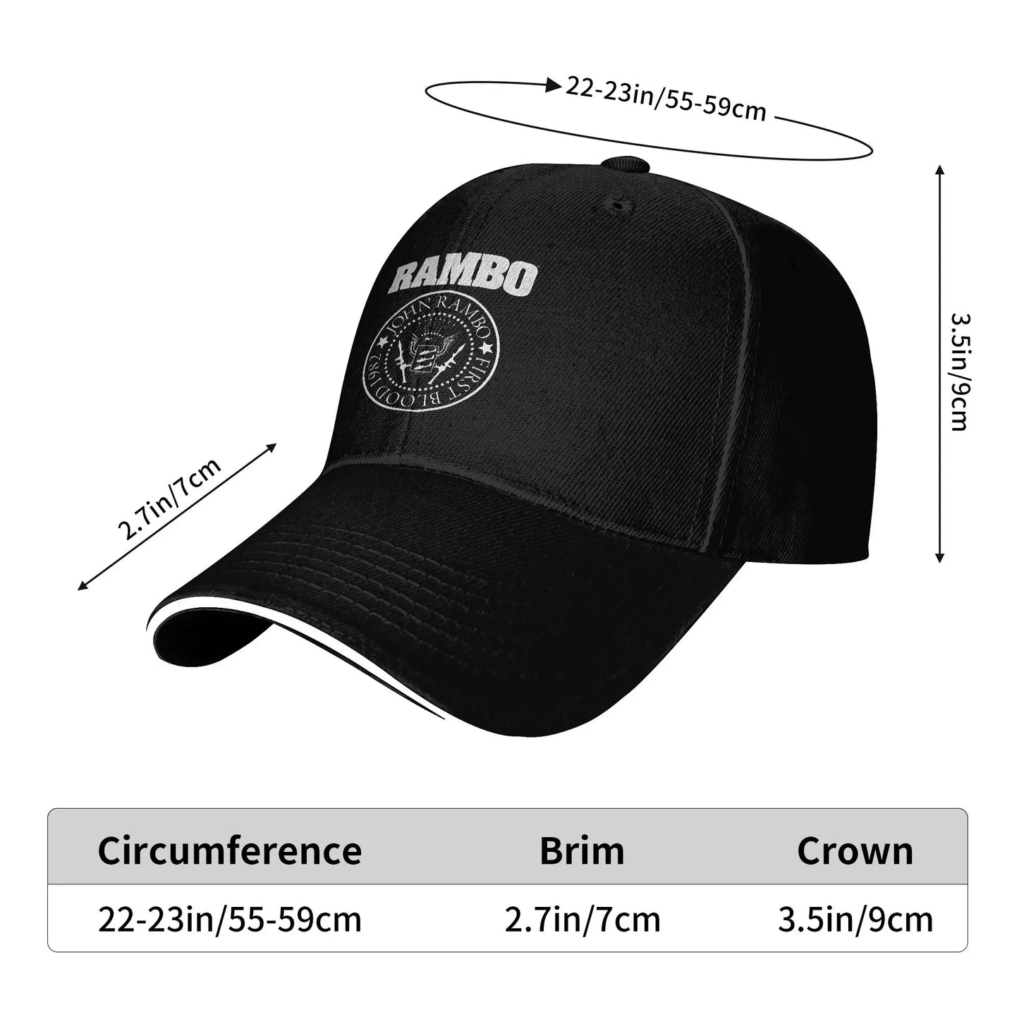 First Blood Rambo 1982 Seal Baseball Cap
