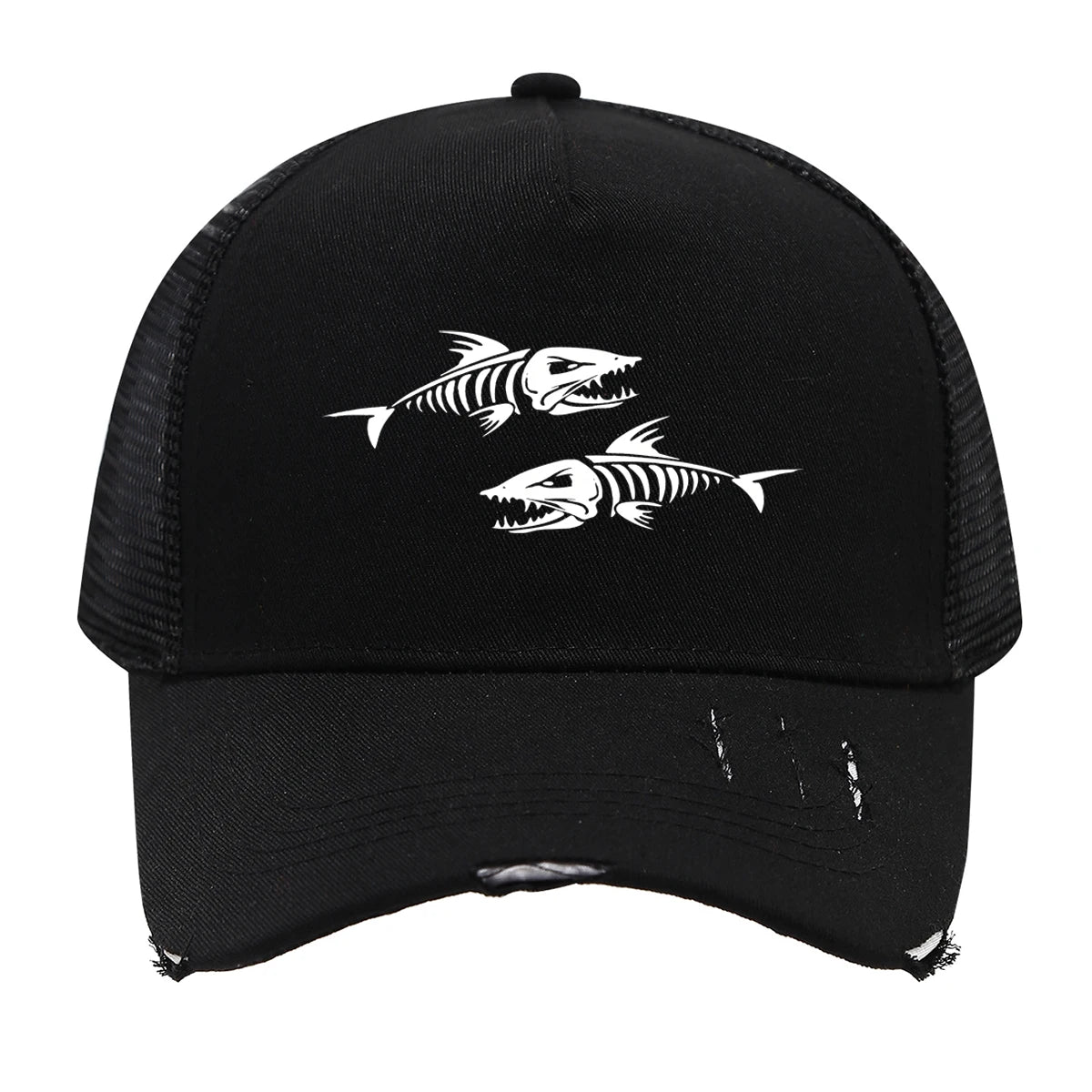 'Fishing' Pattern Print Design Baseball Cap