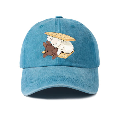 Whimsical Creature Illustration Baseball Cap