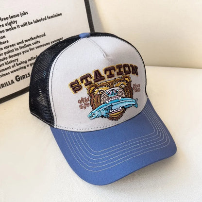 American Retro Baseball Cap Mesh Breathable UPF50+