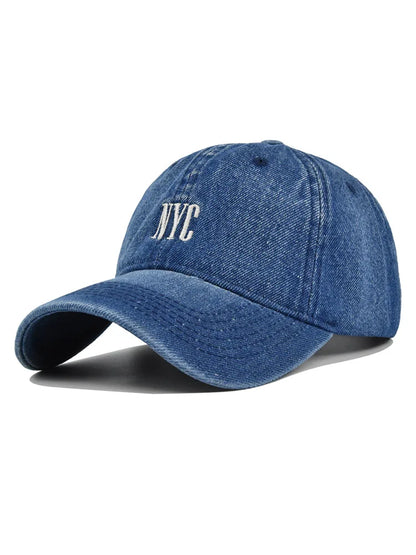 Soft Washed Distressed Embroidered Heart Baseball Cap